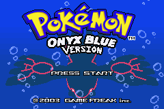 Pokemon Onyx Blue Title Screen